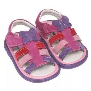 COPY - Girls Pink Sandals Suede Leather Shoes